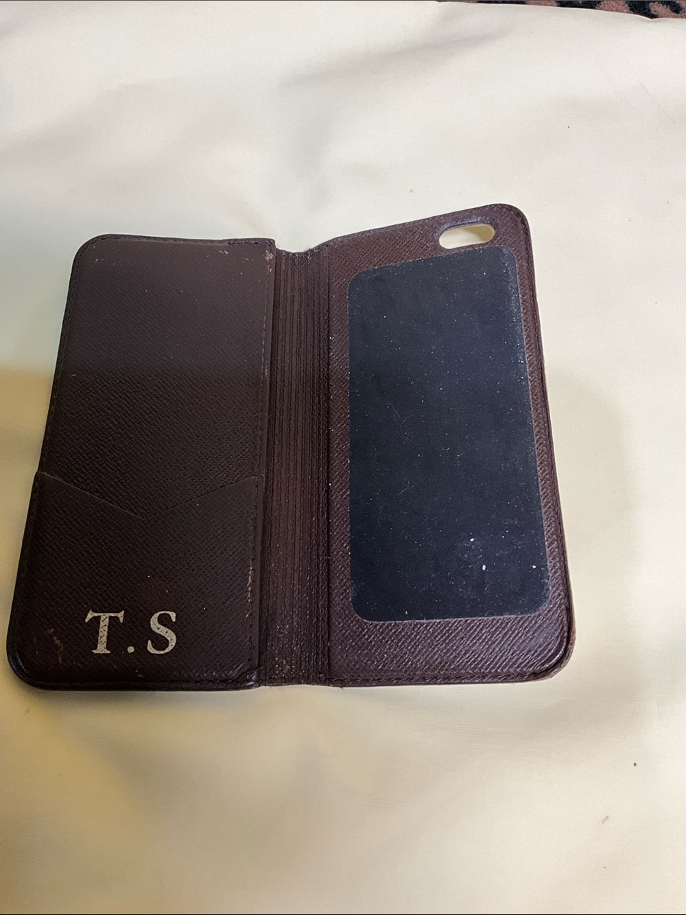 Louis Vuitton Brown Monogram IPhone-6S Wallet Case - Picture 3 of 5